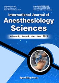 International Journal of Anesthesiology Sciences Cover Page